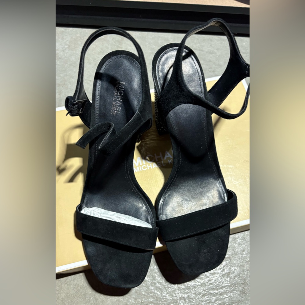 Michael Kors Black Strappy Heels